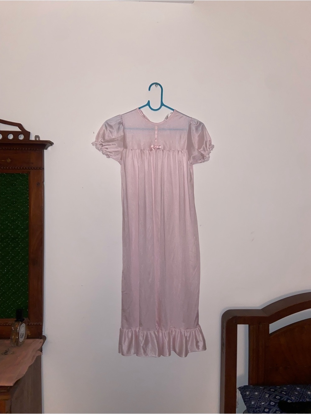 Vintage 1980s Pink babydoll Nightgown XXS